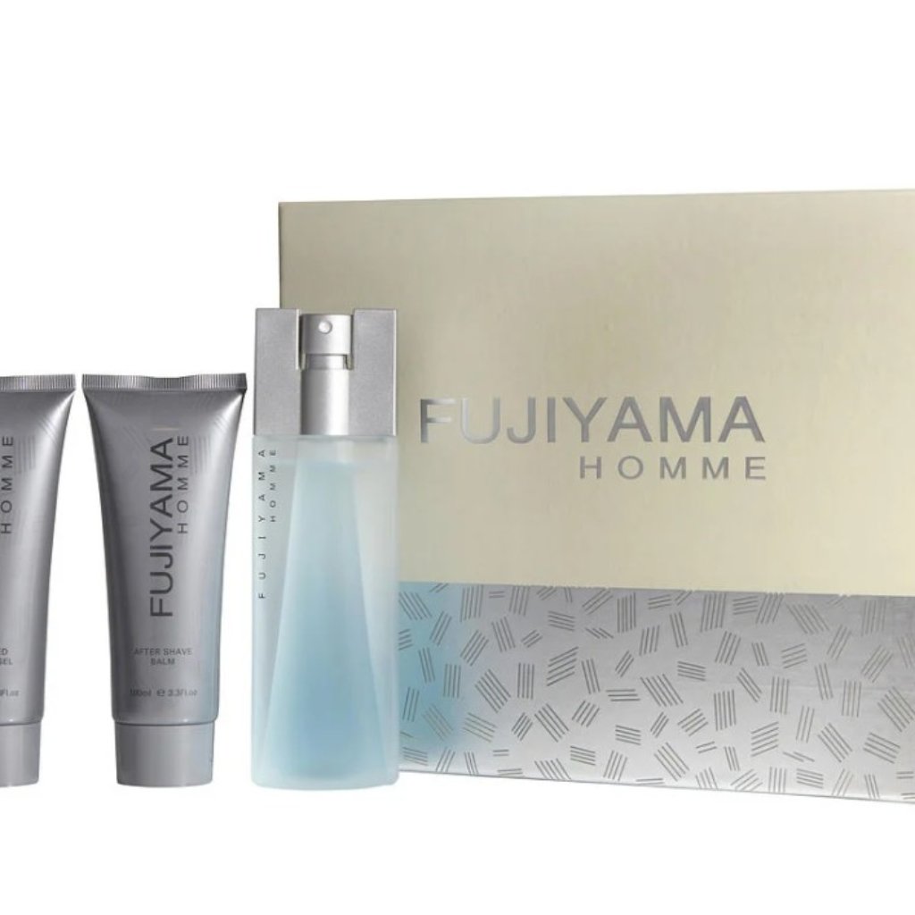Fujiyama Eau De Toilette Spray 33 Oz  Aftershave Balm 33 Oz  Shower Gel 3